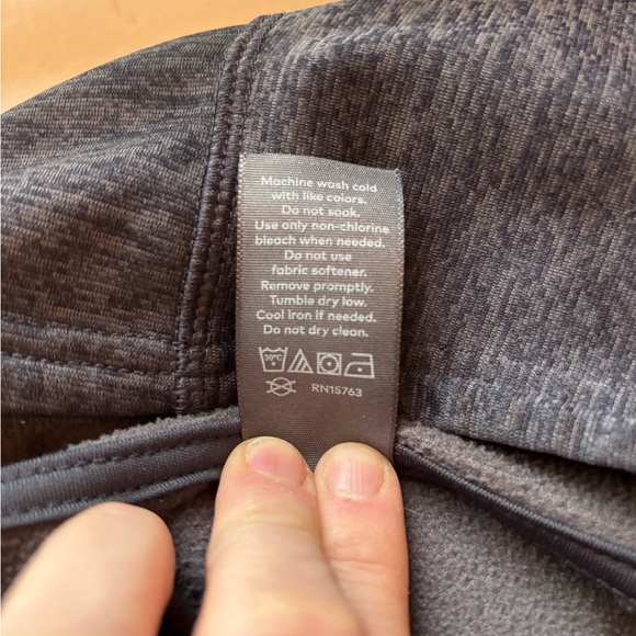 Champion Women's Dark Gray Hoodie Sweatshirt - Picture 6 of 6